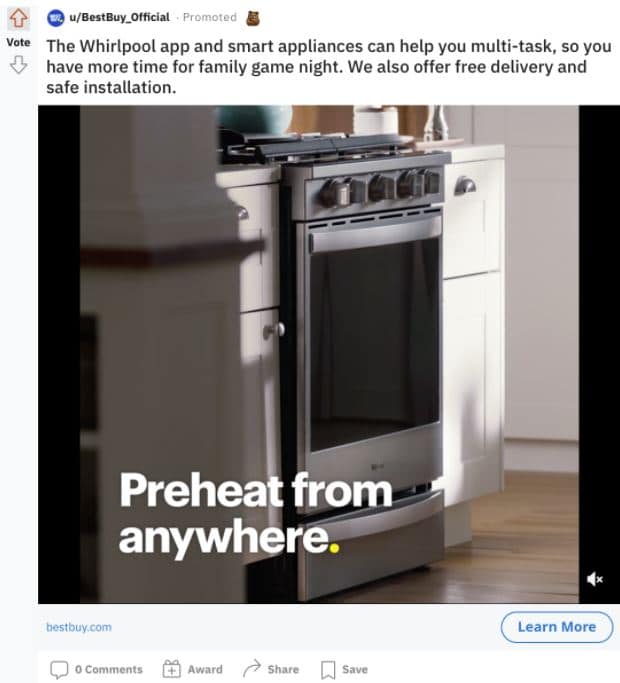 example of a reddit ad