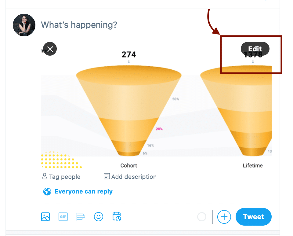 how to edit an image on twitter