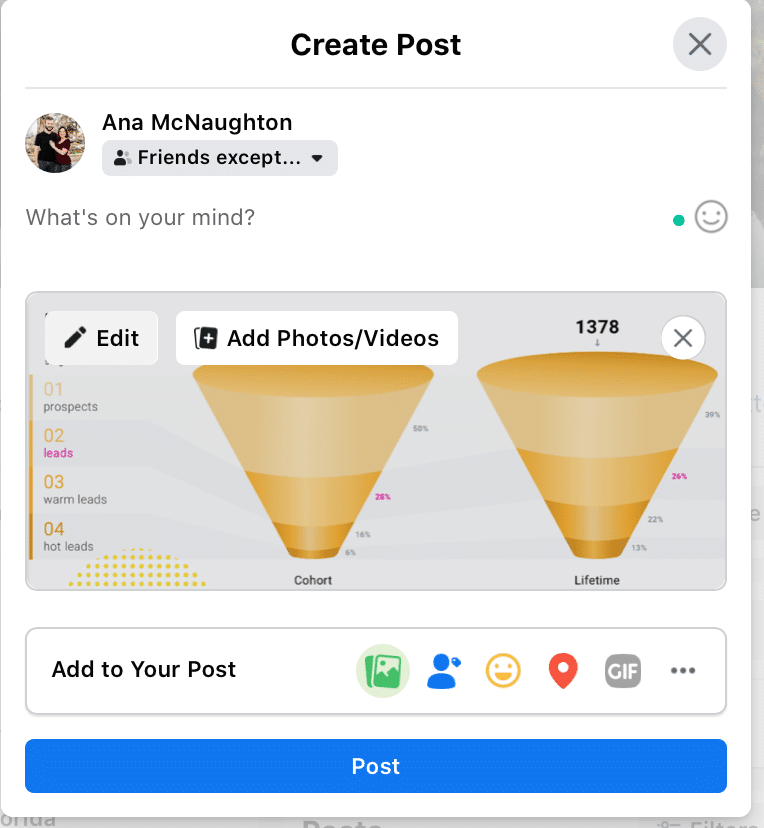 image of how to add photos and videos to Facebook