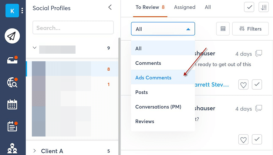 Agorapulse dynamic ad comments