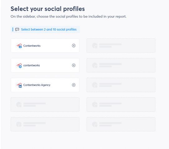Social Profiles on Power Reports