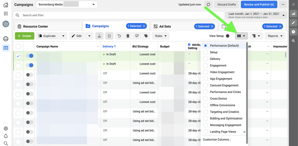 Facebook Ads analytics