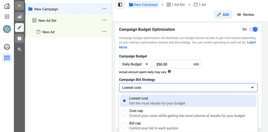 Facebook Ads bid strategies