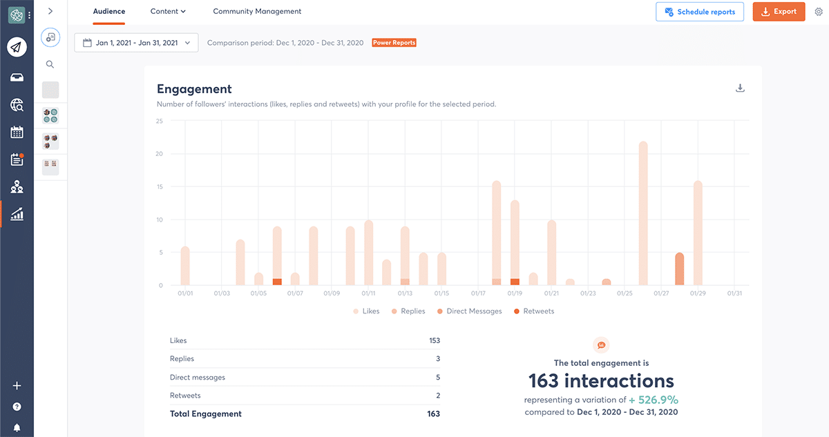 Agorapulse social media reports templates for agencies