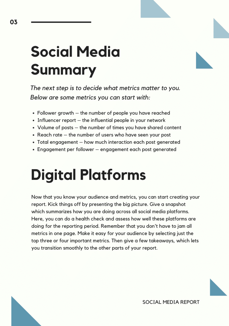 Canva social media services template