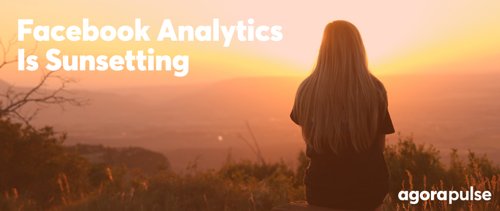 header image for facebook analytics is being sunsetting showing a sunset