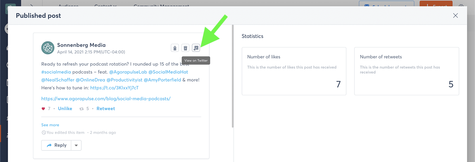 Twitter metrics - tweet performance