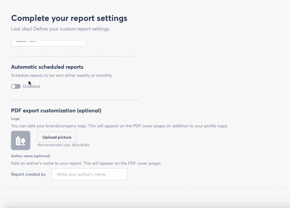 agorapulse complete your report