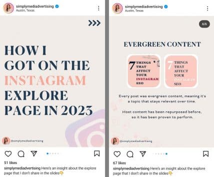 simply media advertising instagram carousel post best practices