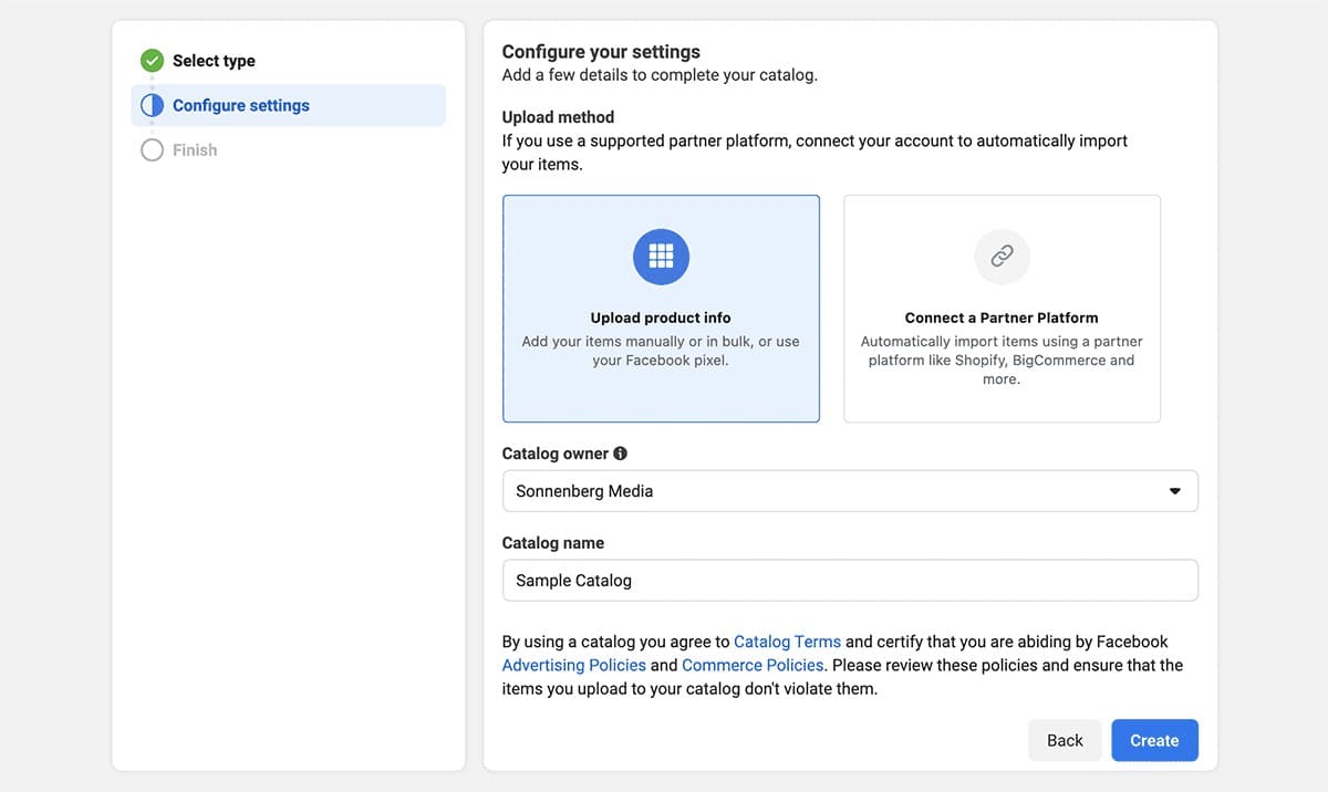 configure settings