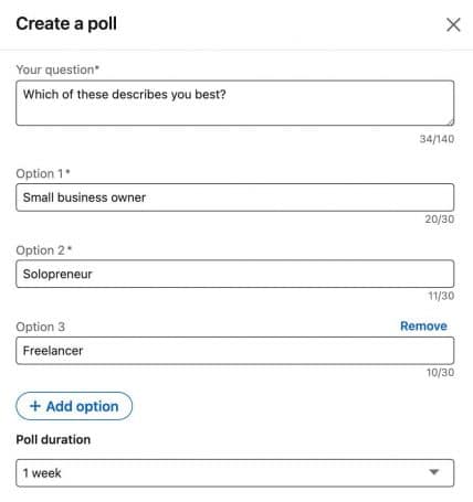 create a poll to help inform your social media publishing