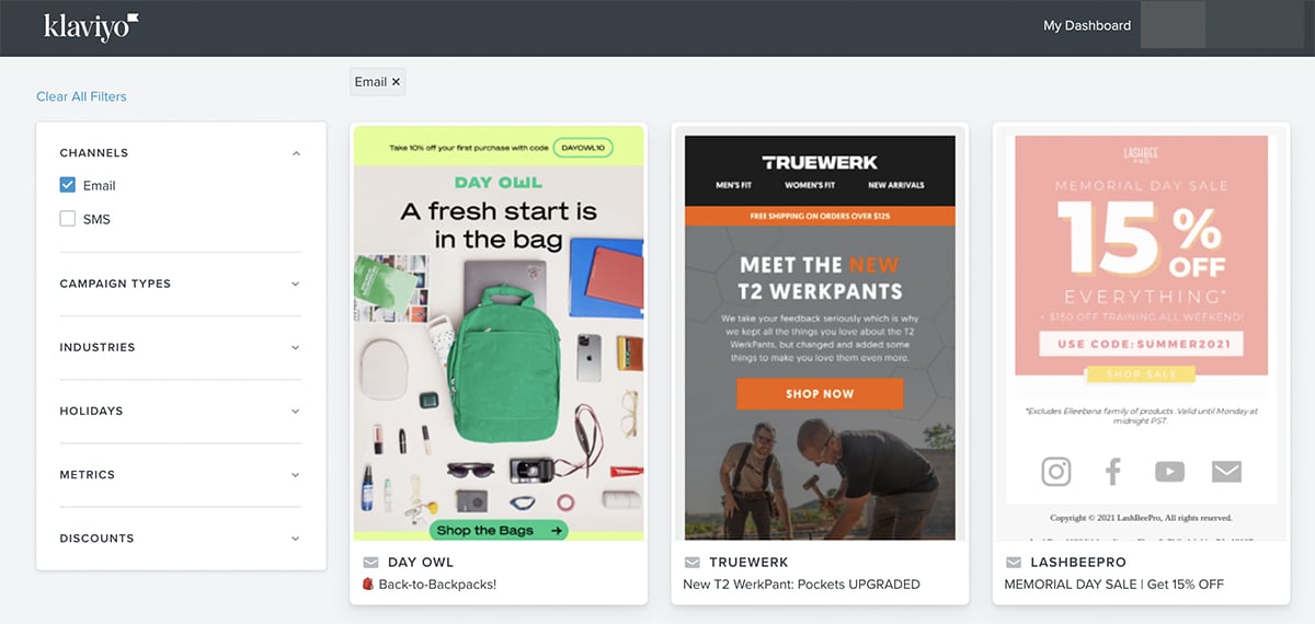 ecommerce marketing tools - Klaviyo