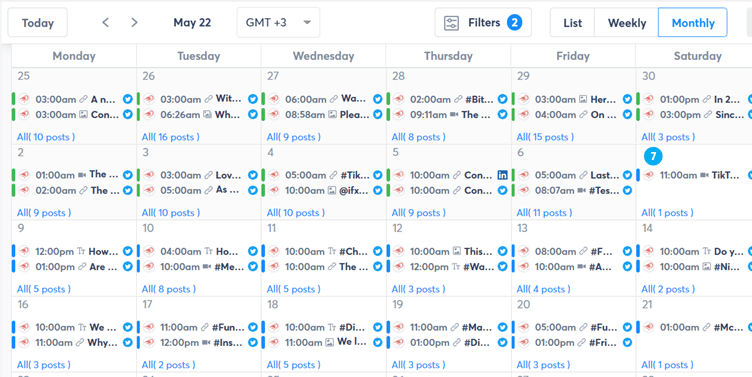 Social Media Analytics Spreadsheet