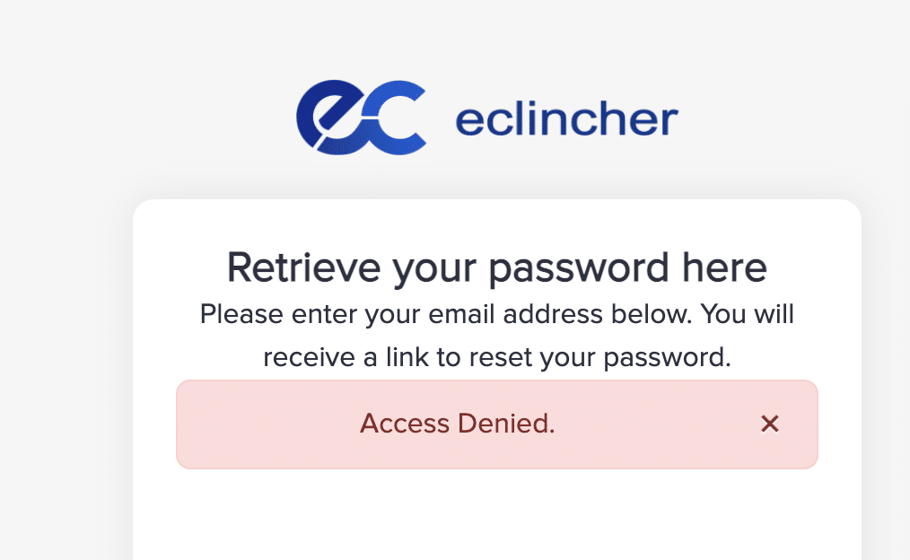 eclincher password