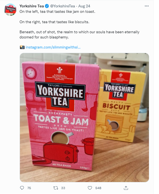 Yorkshire Tea release Jam & Toast flavoured tea bags - Food Files 