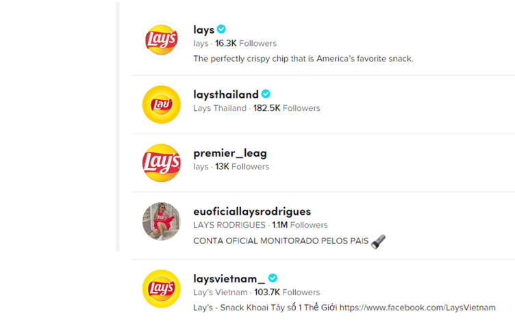 tiktok marketing from lays