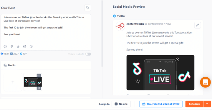 schedule your live on tiktok post