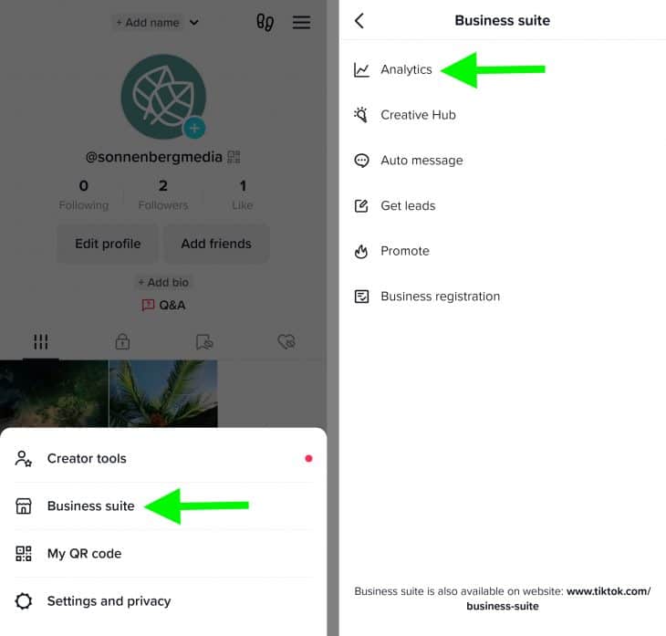 comment activer les données analytiques sur tiktok