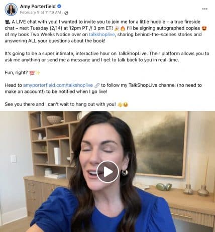 Facebook post ideas - Amy Porterfield