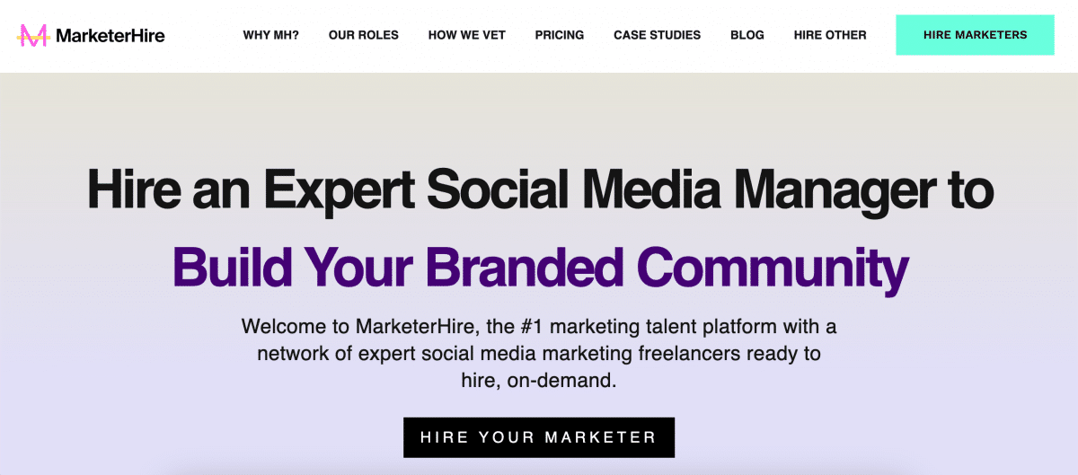 hire a social media manager