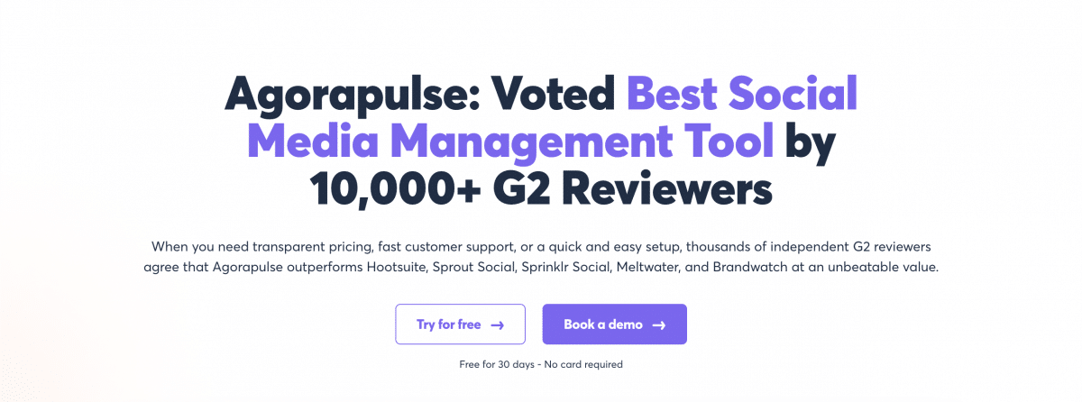 Agorapulse vs SocialBee - Agorapulse G2 achievements