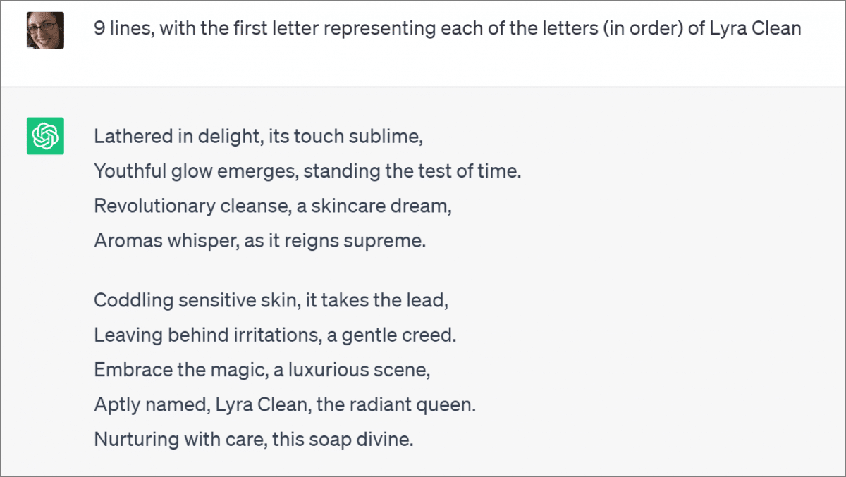 fun use of ai for marketers an acrostic poem