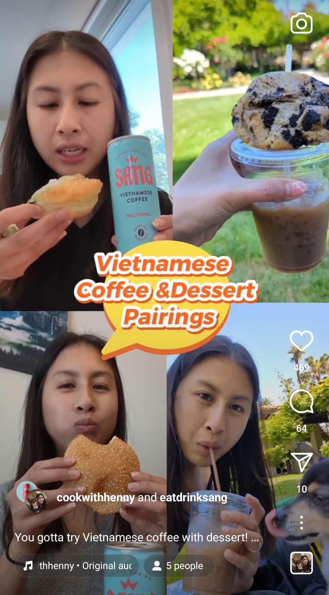food and beverage marketing example - Sang - Instagram