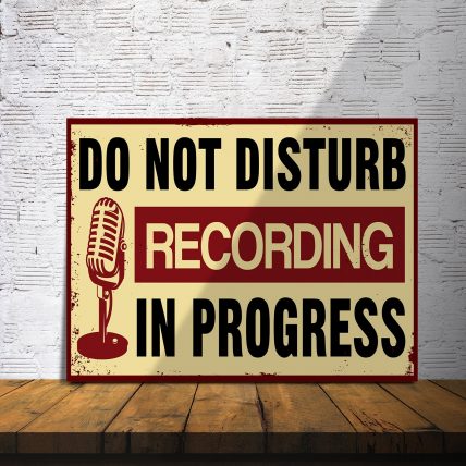 recording in progress sign