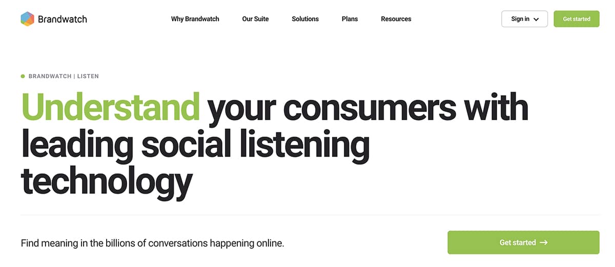 Brandwatch social listening