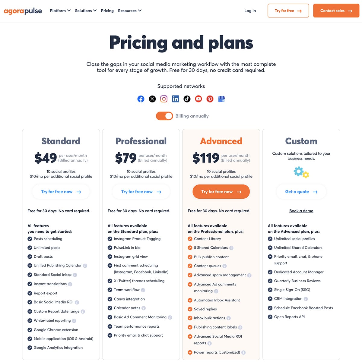 Agorapulse pricing 2024