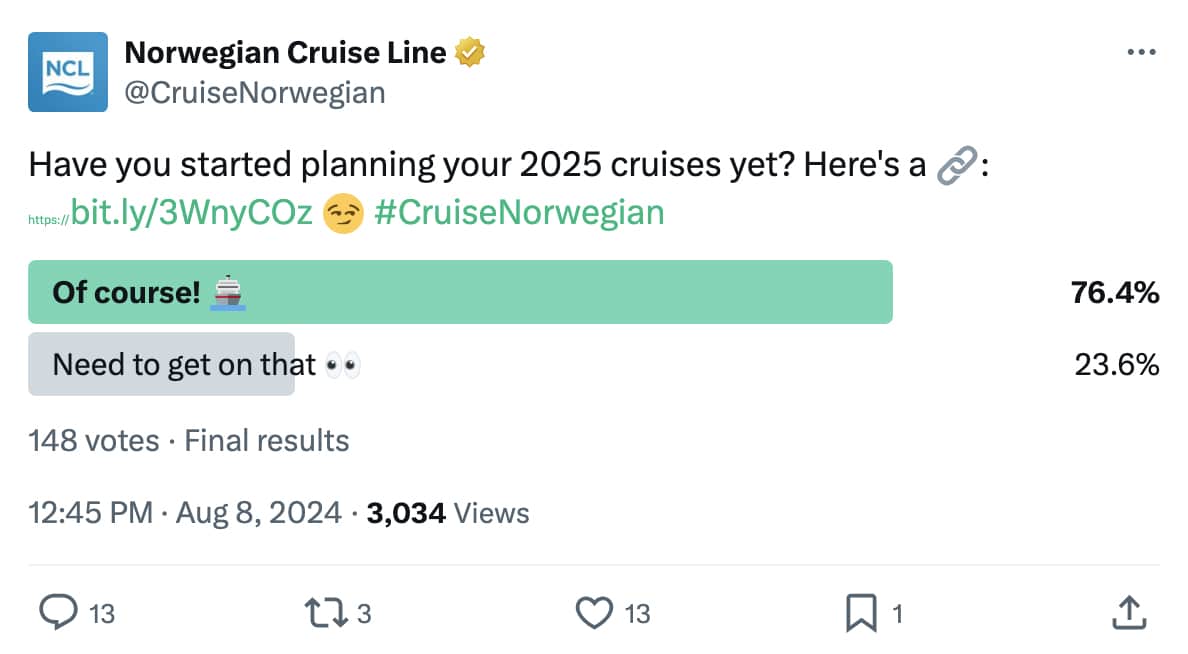 Norwegian Cruise Line X post