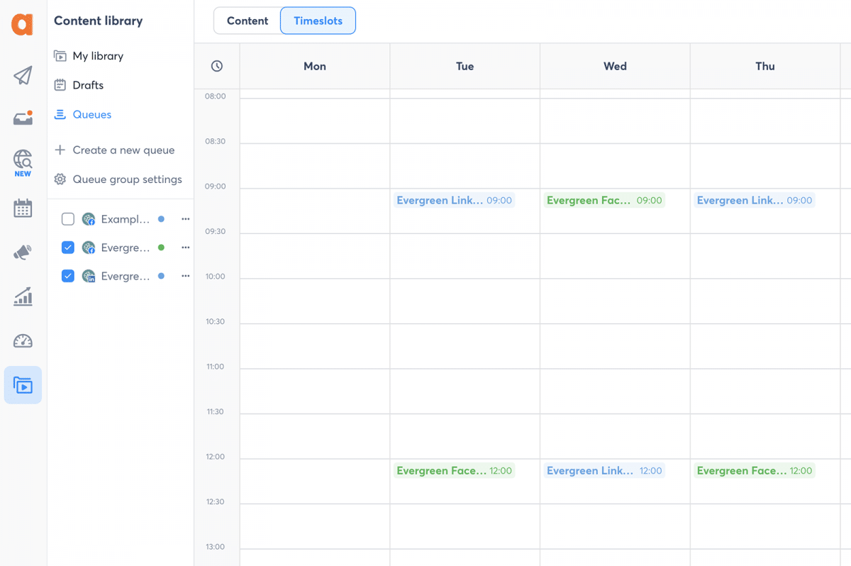 Agorapulse publishing queue