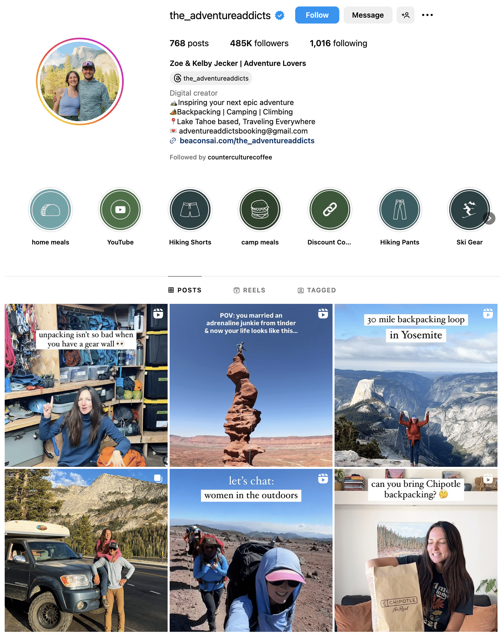 Instagram profile: @the_adventureaddicts