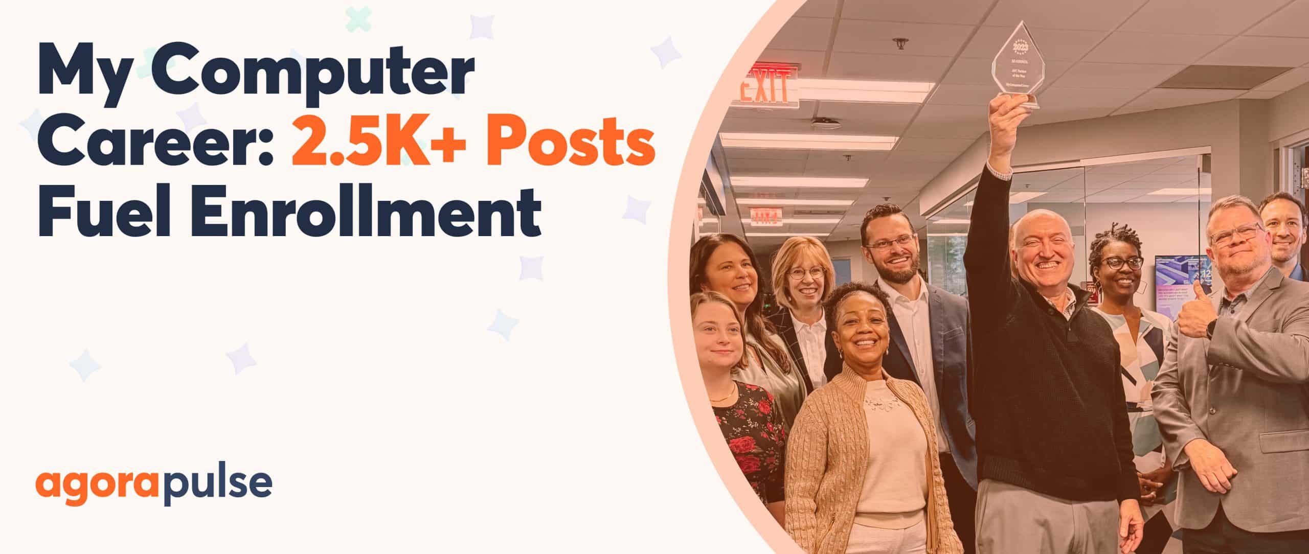 Feature image of MyComputerCareer: 2.5K+ Posts Fuel Enrollment