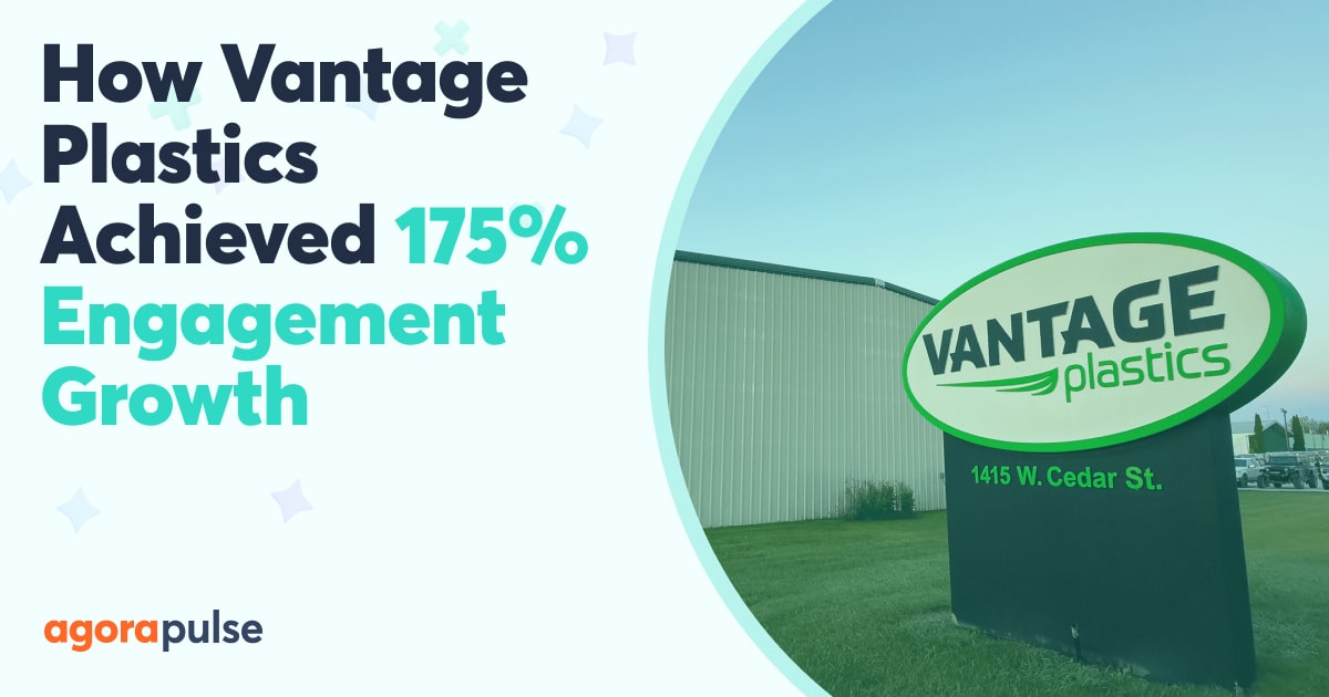 Feature image of 175% Engagement Growth: How Vantage Plastics Turned Skeptical Leadership into Social Media Believers Feature image of 175% Engagement Growth: How Vantage Plastics Turned Skeptical Leadership into Social Media Believers