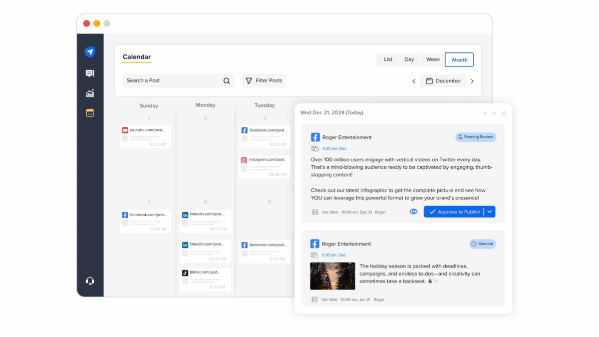 A visual representation of social pilot's platform