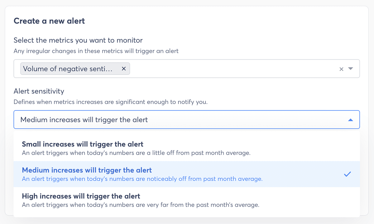 social listening alert in Agorapulse