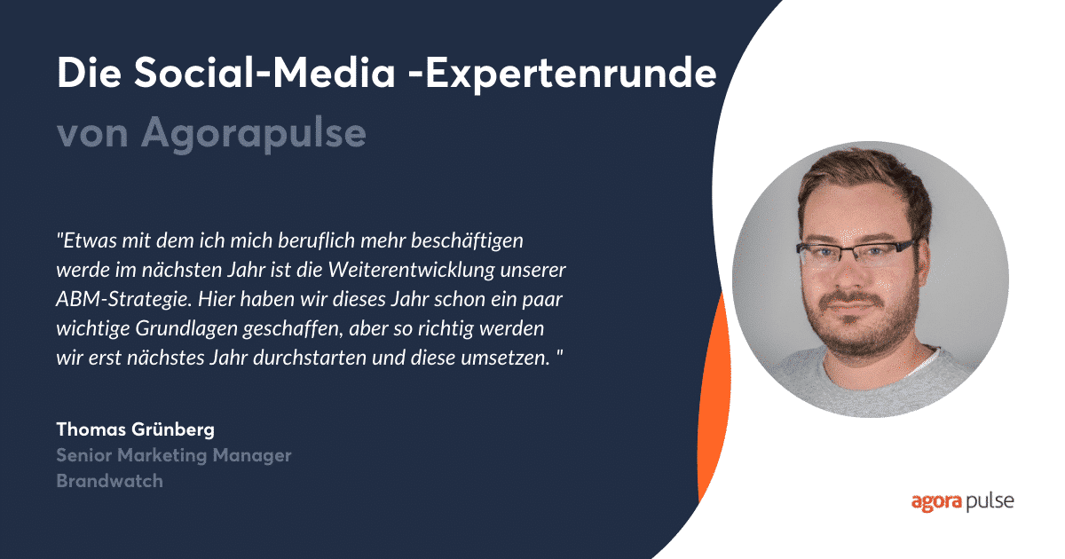 , Agorapulse Expertenrunde #5 mit Thomas Grünberg