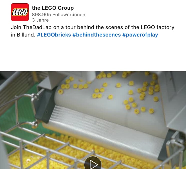 LinkedIn Post Behind the Scenes Lego