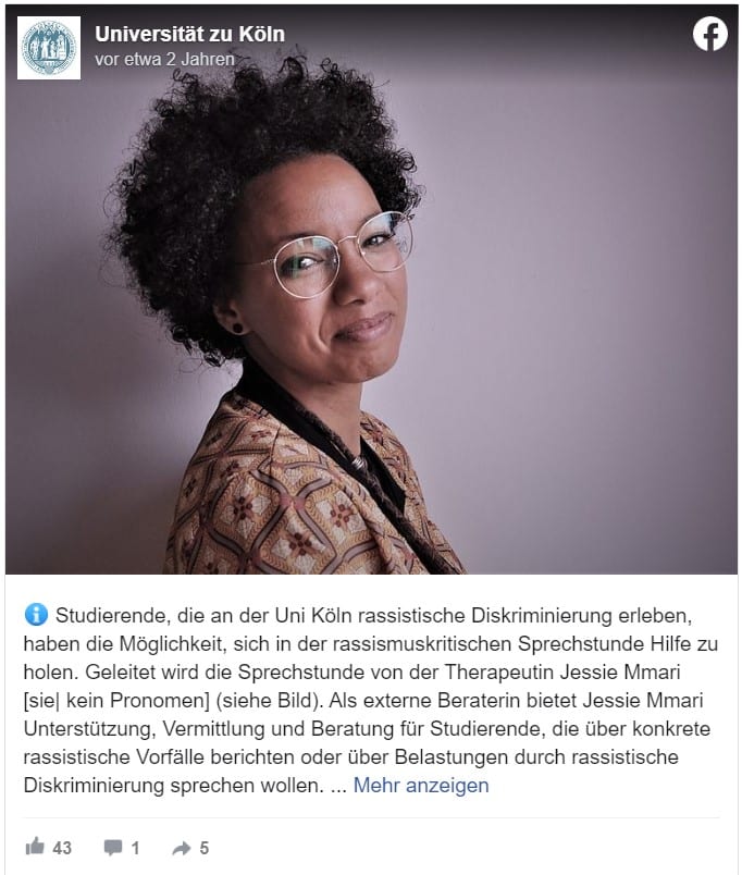 Marketing für Universitäten: Die Uni Köln und ihre rassismuskritische Sprechstunde unterstützt betroffene Studierende