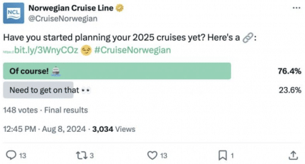 Norwegian Cruise Line Umfrage