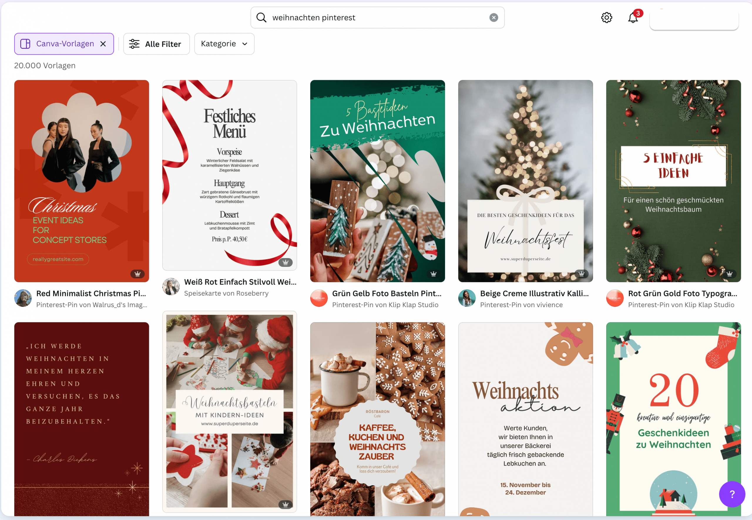 Beispiel für Canva-Vorlagen, um mehr Produkte ansprechend auf Pinterest zu bewerben