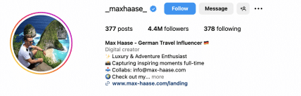 Reiseblogger Max Haase