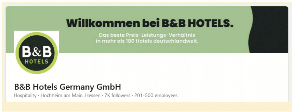 Beispiel von B&B Hotels