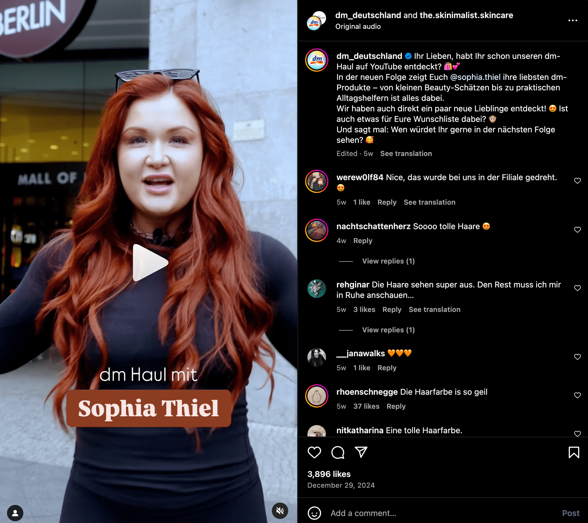 Authentische Markenkommunikation auf Instagram von DM Deutschland