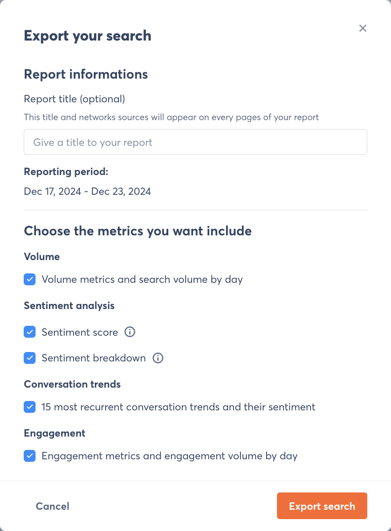 Report mit dem Social Listening-Tool von Agorapulse erstellen