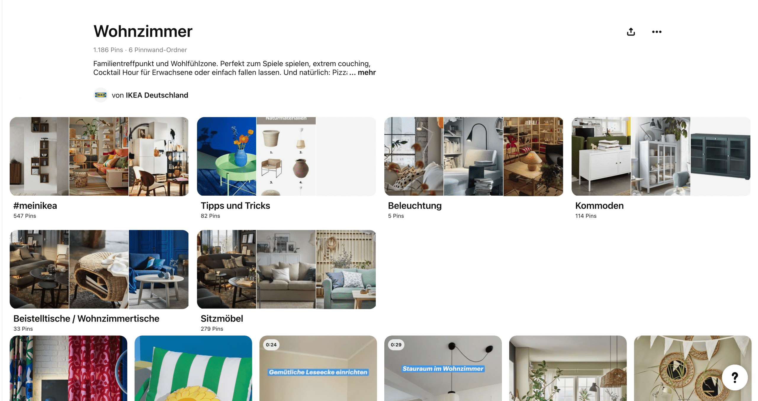 Pinterest-Marketing Beispiel aus der Praxis: Ikea