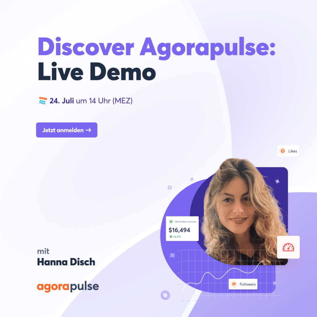 Discover Agorapulse: LiveDemo + Q&A mit 