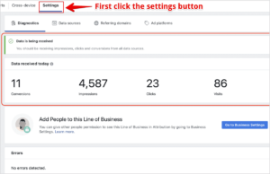 paramétrer Facebook Attribution