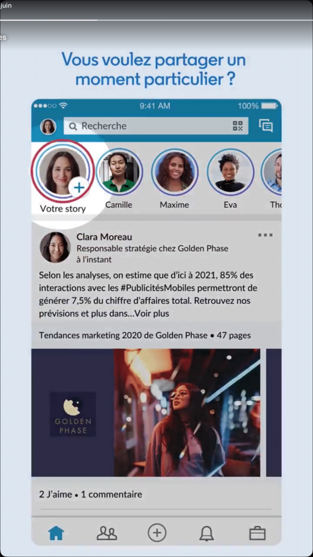 Vos premiers pas sur LinkedIn Stories | Agorapulse